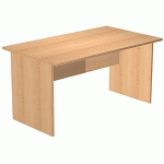 BUREAU DROIT PIEDS PANNEAUX FAST - 140 CM - HÊTRE - HÊTRE
