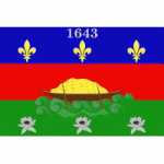 DRAPEAU GUYANE : DIMENSIONS - 150 X 225 CM