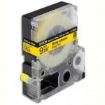 EPSON CASSETTE POUR LW-300/400/900P - LC3YBW9 ADHÉSIF FORT NOIR SUR JAUNE 9/9 C53S624404