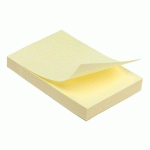 LOT DE 12 - NOTES REPOSITIONNABLES JAUNES BRUNEAU 75 X 50 MM - BLOC DE 100 FEUILLES