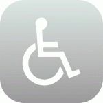 PLAQUE EN DRAPEAU PLEXI - PMR - GRIS CLAIR