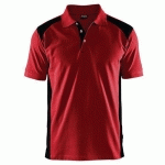 POLO PIQUÉ ROUGE/NOIR TAILLE XL - BLAKLADER