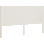 VIDAXL - T�TE DE LIT BLANC 145,5X4X100 CM BOIS MASSIF DE PIN