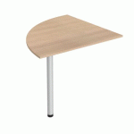 ANGLE DE LIAISON 90 ° CHÊNE CLAIR PIED TUBE ALU RÉGLABLE EN HAUTEUR BRUNEAU EXCELLENS