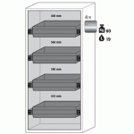 ARMOIRE SÉCURITÉ S-CLASSIC-90 S90.196.090.WDAS GRIS CLAIR