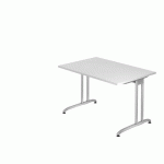 BUREAU FIXE 120 CM SÉRIE B BLANC - HAMMERBACHER