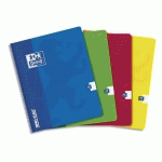 CAHIER OXFORD OPENFLEX 24X32CM GRANDS CARREAUX SEYÈS 180 PAGES RELIURE SPIRALE COUVERTURE POLYPRO COLORIS ASSORTIS - LOT DE 5