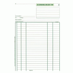 LOT DE 5 - CAHIER DE COMMANDE MANIFOLD LE DAUPHIN AUTOCOPIANT 50 PAGES DOUBLE EXEMPLAIRES