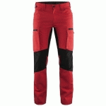 PANTALON DE TRAVAIL SERVICES STRETCH ROUGE/NOIR TAILLE 42C - BLAKLADER