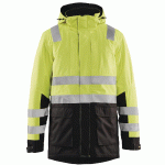 PARKA HAUTE-VISIBILITÉ JAUNE FLUORESCENT/NOIR TAILLE L - MANUTAN COLLECTIVITÉS