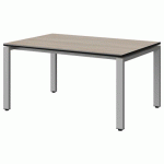 TABLE MALIBU 120X80 T3 SOUDÉ STR ACACIA/NOIR GRIS 9006