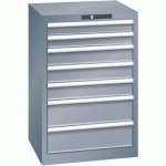 ARMOIRES À TIROIRS GRIS 564X572X850 AVEC 7 TIROIRS 75KG - LISTA
