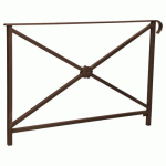 BARRIÈRE HÉRITAGE ROSACE 1.50 M SIMPLE CROSSE - MARRON 8017 - PROCITY