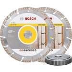 BOSCH - SET 2 DISCOS DE DIAMANTE 230X2,3 MM + TUERCA SDS-CLICK - 06159975H5