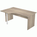 BUREAU RETOUR GAUCHE PIED PANNEAUX FAST 160 CHÊNE CANADIEN