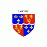 DRAPEAU SOMME : DIMENSIONS - 50 X 75 CM