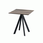 INFINITY TABLE DE BISTROT TROPICAL WOOD 70X70 CM - VEBA