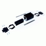 MODULE ESSI POUR RAIL INVISIBLE XPERTA À ENCASTRER DANS LE PLAFOND - NOIR ARGENTA