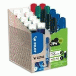 PACK DE 10 MARQUEUR EFFAÇABLES VBOARD MASTER + 10 RECHARGES À -50%. COLORIS ASSORTIS