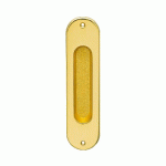 POIGNÉE CUVETTE OVALE - POUR PORTE À GALANDAGE - SÉRIE Z1702 - BEC-DE-CANE DORÉ KARCHER DESIGN
