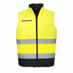 PORTWEST S267 GILET BODYWARMER HAUTE-VISIBILITÉ BICOLORE JAUNE/MARINE - TAILLE XXL