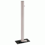 POTELET RABATTABLE SOLIBLOC Ø 76 MM INOX BROSSÉ - GRIS 7044 - PROCITY