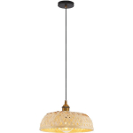 LAMPE DE PLAFOND EN BAMBOU - LAMPE SUSPENDUE DE STILE BOHO BALI - ATRIA BOIS NATUREL - MÉTAL, BAMBOU - BOIS NATUREL