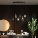 SEARCHLIGHT SUSPENSION DIVINE, À 6 LAMPES