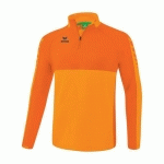 SWEAT DEMI-ZIP ADULTE - ERIMA - SIX WINGS ORANGE/ORANGE
