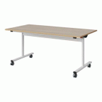 TABLE MALIBU RAB. 160X80 T5 DL STRA ALAISÉ ACACIA/BLC 9016