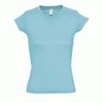 TEE-SHIRT PERSONNALISABLE FEMME EN COTON BLEU ATOLL