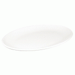 ASSIETTE COUPE EN MÉLAMINE OVALE KRISTALLON 30,5 CM - 12 PIÈCES