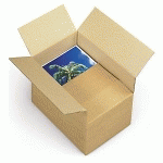 CAISSE CARTON À HAUTEUR VARIABLE ET MONTAGE INSTANTANÉ DOUBLE CANNELURE RAJA 50X30X20/28 CM