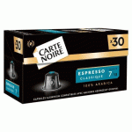 CAPSULES DE CAFÉ CARTE NOIRE CLASSIQUE N° 7 - BOÎTE DE 30