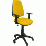 CHAISE ELCHE CP BRAS RÉGLABLE ROUE PARQUET - JAUNE