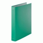 CLASSEUR 4 ANNEAUX CARTON PLASTIFIÉ DOS 3,5 CM VERT