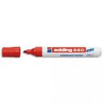 EDDING MARQUEUR EFFAÇABLE À SEC POINTE OGIVE ROUGE E-660