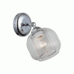 LAMPE MURALE NONA - APPLIQUE - CHROME EN METAL, VERRE, 16 X 15 X 24 CM, 1 X E27, MAX 40W