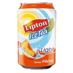 LIPTON BOITES ICE TEA PÊCHE LIGHT 33 CL (LOT DE 24)