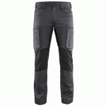 PANTALON DE TRAVAIL SERVICES STRETCH GRIS FONCÉ/NOIR TAILLE 46C - BLAKLADER