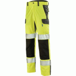 PANTALON FLUO ADVANCED 9B30 - JAUNE FLUO/GRIS CHARCOAL - 58 - CEPOVETT SAFETY