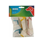 PET COMFORT - DOG SNACK 3 PIECES BONE SHAPED WHITE WITH KNOT SET PET SNACK