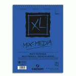ALBUM DE 15 FEUILLES DE PAPIER DESSIN CANSON MIX MEDIA XL - RELIURE SPIRALE - 300 G - FORMAT A5 - LOT DE 5