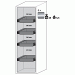 ARMOIRE SÉCURITÉ S-PHOENIX-90 S90.196.060.075.FDAS GRIS - ASECOS