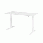 BUREAU ÉLECTRIQUE XMKA12 -160 X 80 CM BLANC - HAMMERBACHER