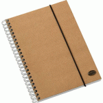 CAHIER A5 RELIURE SPIRALE - MARRON KRAFT - DJOIS MADE BY TARIFOLD