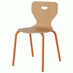 CHAISE MALIBU 4P - T6 - COQUE HÊTRE / ALU ORANG 1028 - MANUTAN EXPERT