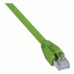 CORDON RJ45 CATÉGORIE 6A S/FTP LSOH PUR SNAGLESS VERT - 5 M