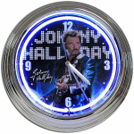 HORLOGE BLEU NÉON JOHNNY HALLYDAY