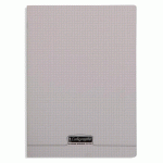 LOT DE 10 - CAHIER PIQUÉ 8000 POLYPRO A4 96 PAGES PETITS CARREAUX 90 G - GRIS